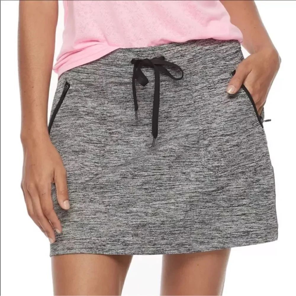 Athleta Metro Tennis Skort With Pockets In Heathered Gray Size M